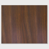 dunkelbraune Holztextur Geschenkpapier (Flach)