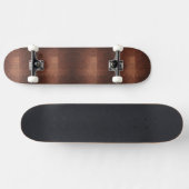 Dunkelbraune Holztextur Skateboard (Horizontal)