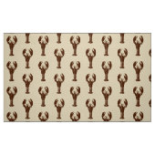 Dunkelbraune Hummer auf hellbeige Stoff (Fat Quarter (45,7 x 55,9 cm))