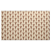 Dunkelbraune Hummer auf hellbeige Stoff (Yard (91,4 cm))