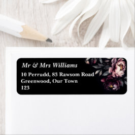 Dunkelbraune, noir, elegante bordeauxfarbene Pfann