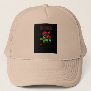 Dunkelbraune Rose Baseball Cap - Glauben Sie an Ih Truckerkappe
