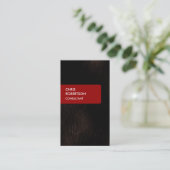 Dunkelbraune rote attraktive, charmante Visitenkar Visitenkarte (Stehend Vorderseite)