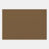 Dunkelbraune Solid-Farbe Geschenkpapier Set (Vorderseite 3)