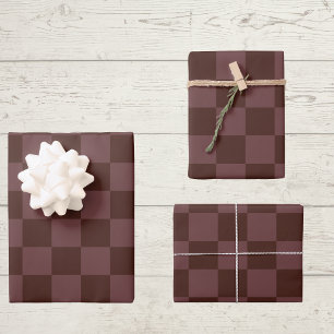 Dunkelbraune Tafel Geschenkpapier Set