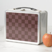 Dunkelbraune Tafel Metall Brotdose (Beispiel)
