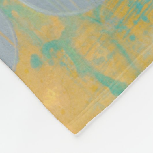 Dunkelbraune und graue Kreise mit Zahlen Fleecedecke (Ecke)