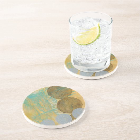 Dunkelbraune und graue Kreise mit Zahlen Getränkeuntersetzer (Seite)