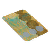 Dunkelbraune und graue Kreise mit Zahlen Magnet (Rechte Seite)