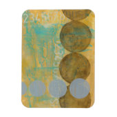 Dunkelbraune und graue Kreise mit Zahlen Magnet (Vertikal)