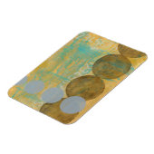 Dunkelbraune und graue Kreise mit Zahlen Magnet (Linke Seite)