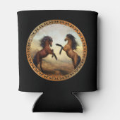 Dunkelbraune und hellbraune Friesen Dosenkühler (Rückseite)