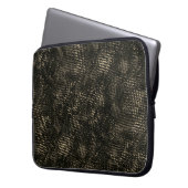 Dunkelbraune unvollkommene oder unmerkliche Quadra Laptopschutzhülle (Vorderseite Links)