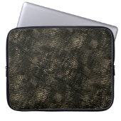 Dunkelbraune unvollkommene oder unmerkliche Quadra Laptopschutzhülle (Vorderseite)