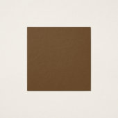 Dunkelbraune Visitenkarte (Rückseite)