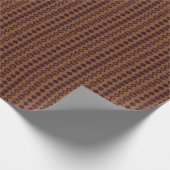 Dunkelbraune Weihnachtsschmuck Geschenkpapier (Ecke)