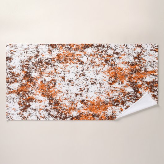 Dunkelbrauner Grunge Hintergrund. Schwarz-weiß ora Badehandtuch (Badehandtuch)