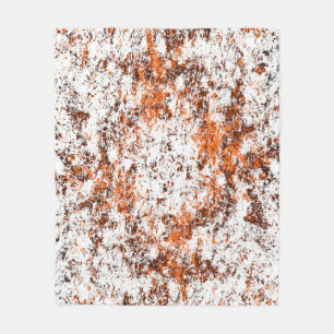 Dunkelbrauner Grunge Hintergrund. Schwarz-weiß ora Fleecedecke