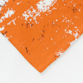 Dunkelbrauner Grunge Hintergrund. Schwarz-weiß ora Fleecedecke (Ecke)