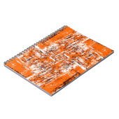 Dunkelbrauner Grunge Hintergrund. Schwarz-weiß ora Notizblock (Linke Seite)