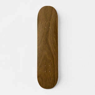 Dunkelbrauner Holzpaneel Skateboard