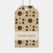 Dunkelbrauner Mikro-Blumen-Sand Geschenkanhänger (Vorderseite)