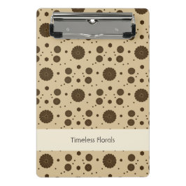 Dunkelbrauner Mikro-Blumen-Sand Mini Klemmbrett