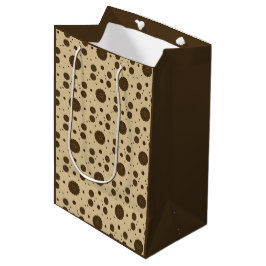 Dunkelbrauner Mikro-Blumen-Sand Mittlere Geschenktüte