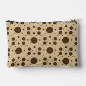Dunkelbrauner Mikro-Blumen-Sand Zubehörtasche (Rückseite)