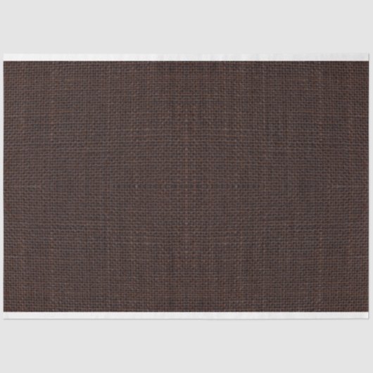 Dunkelbraunes Burlap Textur Dekoupage Tissue Paper Seidenpapier (Vorderseite)