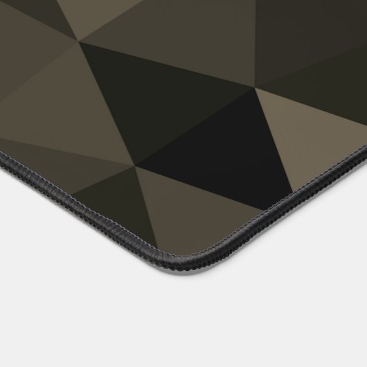 Dunkelbraunes geometrisches Messmuster Schreibtischunterlage (Ecke)