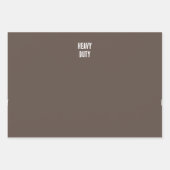 dunkelbraunes Hartpapier Geschenkpapier Set (Vorderseite 2)