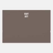 dunkelbraunes Hartpapier Geschenkpapier Set (Vorderseite)