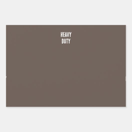 dunkelbraunes Hartpapier Geschenkpapier Set (Vorderseite)