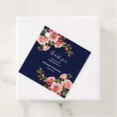 Dunkelbraunes Rosa und marineblaue rote Rosen Geschenkanhänger (Beispiel)