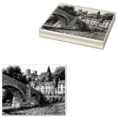 Dunkeld, Perthshire, Schottland, Sketch Gummistempel (Stempel)