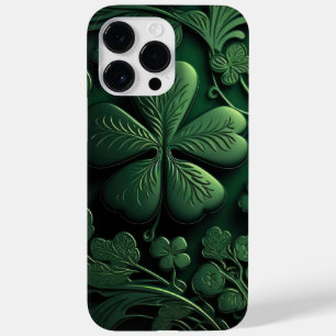 DUNKELE GREEN IRISH-KLEEBLATT ANGEBEN Case-Mate iPhone 14 PRO MAX HÜLLE