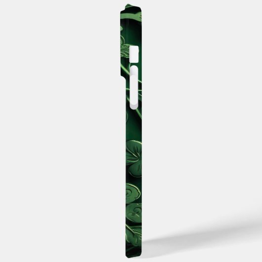 DUNKELE GREEN IRISH-KLEEBLATT ANGEBEN Case-Mate iPhone HÜLLE (Rückseite / Links)