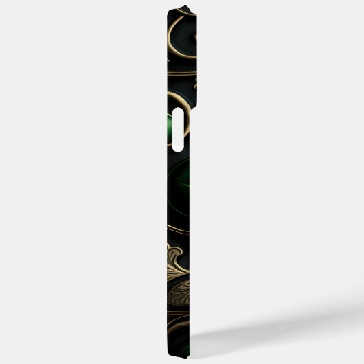 DUNKELE GREEN IRISH-KLEEBLATT ANGEBEN Case-Mate iPhone HÜLLE (Rückseite / Rechts)