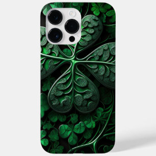 DUNKELE GREEN IRISH-KLEEBLATT ANGEBEN Case-Mate iPhone 14 PRO MAX HÜLLE