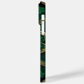 DUNKELE GREEN IRISH-KLEEBLATT ANGEBEN Case-Mate iPhone HÜLLE (Rückseite / Links)