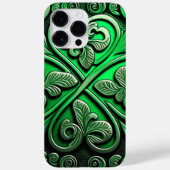 DUNKELE GREEN IRISH-KLEEBLATT ANGEBEN Case-Mate iPhone HÜLLE (Rückseite)
