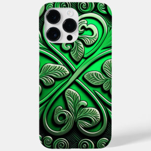 DUNKELE GREEN IRISH-KLEEBLATT ANGEBEN Case-Mate iPhone 14 PRO MAX HÜLLE