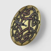 Dunkeleisen-keltische Knot-Rundwand-Uhr Runde Wanduhr (Winkel)