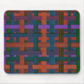 Dunkelfarben "kariert" im Stoff- oder Leinwand-Loo Mousepad (Vorne)