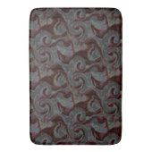 Dunkelfarbene, geschnitzte Spiralteile und glühend Badematte (Vorderseite Vertikal)