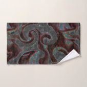 Dunkelfarbene, geschnitzte Spiralteile und glühend Badhandtuch Set (Handtuch)