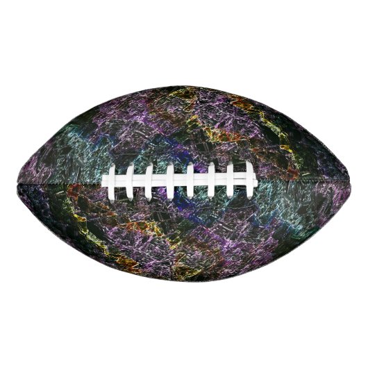 Dunkelfarbener Schwamm, getragen, zerstört oder ko Football (Vorderseite)