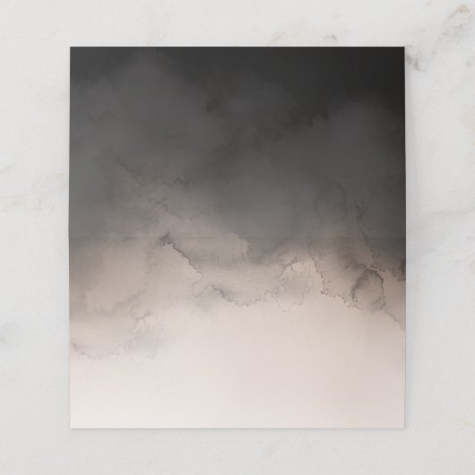 Dunkelfarbenhochzeit Platzkarte (Außenseite Aufgefaltet)