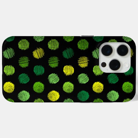 Dunkelfarbiges Muster iPhone 14 Pro Max Case (Rückseite (Horizontal))